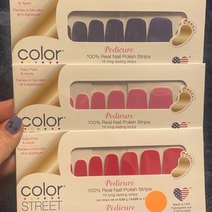 Color Street Pedicure nail strips! 100% real nail polish